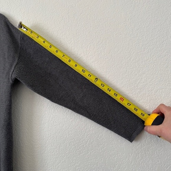 Banana Republic Petite Cardigan Long Sleeve Knit Gray M - Picture 7 of 7